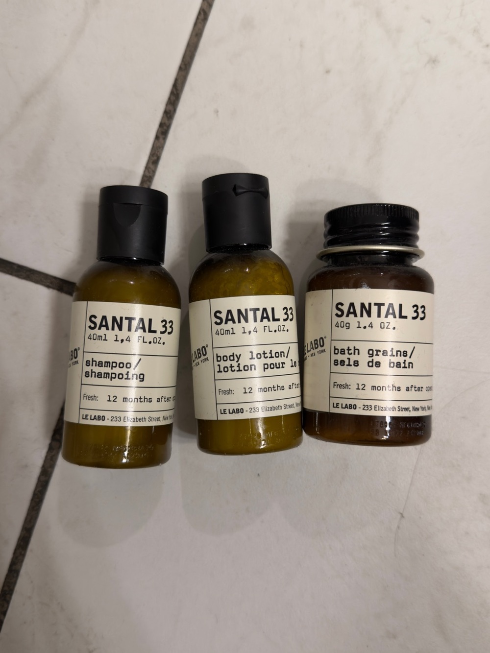 Le Labo Santal 33 Bath Trio